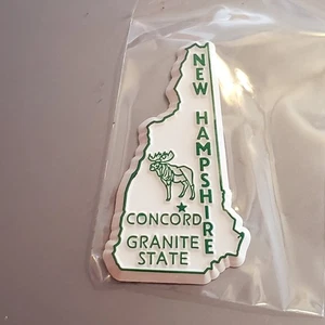 New Hampshire Granite State Refrigerator Magnet Concord Moose Shape approx. 2in - Picture 1 of 3