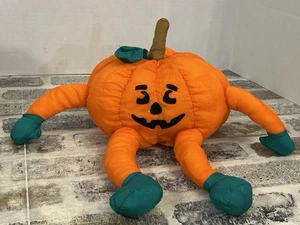 Vintage Toy-O-Rama Kürbis Fallschirm Nylon Stofftier Plüsch Regal Sitter Halloween - Bild 1 von 10