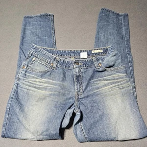 Jeans donna Levi's Classic 100% cotone vintage 2002 taglia 32 effetto invecchiato Y2K - Foto 1 di 18
