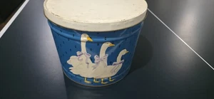 Bertels 10x8in Metal Snack Tin Swans Design - Picture 1 of 5