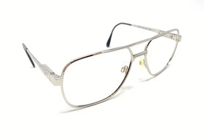 Safilo Elasta 3050 Silver Eyeglasses Frames Only Made in Italy 145 59-16 1-4 - Image 1 of 4