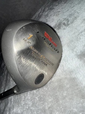 Wilson Super Oversize RH FatShaft Titanium Driver#1 12* Stiff Graphite Shaft.  - Image 1 of 4