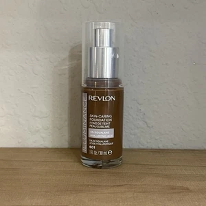Revlon Illuminance Skin-Caring Foundation 601 Soft Nutmeg, Hyaluronic Acid - Picture 1 of 2