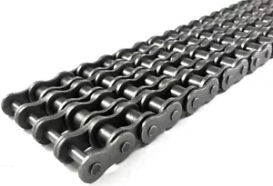 #40-4 Fourplex Strand Riveted Roller Chain 10FT Roll with Connecting Link* - Picture 1 of 3