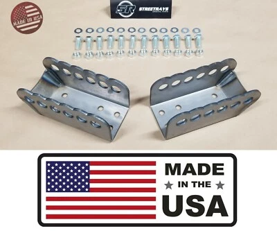 [SR] 63-72 Chevy C10 GMC C15 Truck Anti Squat Brackets for Factory Crossmember - Image 1 of 3