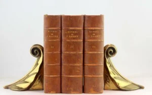 6 Leather Volumes 1828 Oeuvres de Jean Racine Precedees D'Une Notice Historique - Imagen 1 de 6