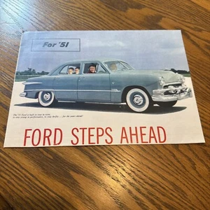 1951 Ford Car Sales Brochure - Picture 1 of 6