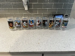 MLB 1993 McDonalds Topps All Time Greatest Team Baseball Glasses Set of 9 - Picture 1 of 4