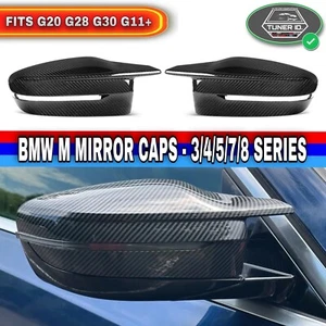 CUBIERTAS TAPA ESPEJO RETROVISOR BMW G20 G21 G22 G26 FIBRA CARBONO ESTILO M - Imagen 1 de 9