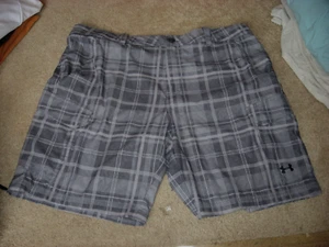 Pantalones Cortos Para Hombre Gris A Cuadros UNDER ARMOUR Elastizados Sueltos Heatgear 44 - Imagen 1 de 1