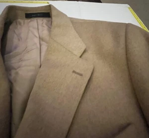 Size 42 Regular Ralph Lauren 100% Camel Hair Tam Beige Sport Coat Blazer EUC - Picture 1 of 10