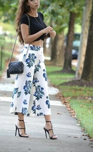 H&M Floral Pattern Culottes 6 - Picture 1 of 10