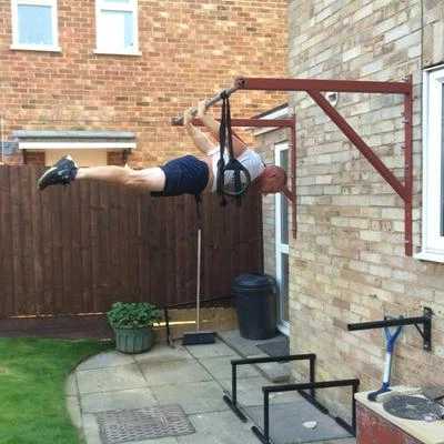 "Barra pull up montada en pared ""GROM FITNESS""" - Imagen 1 de 4