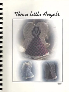 Perforated Plastic Canvas Patterns Three Little Angels by Wauneta Wine - Picture 1 of 1