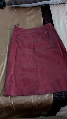 New Stylish Real Leather Skirt By New Look.Fully Lined Size10 Versatile Style  - Image 1 of 4