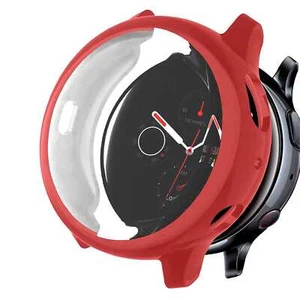 Coque TPU Etui Souple Rouge Compatible avec Samsung Galaxy Watch Active 2 44mm - Zdjęcie 1 z 9