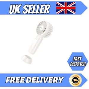 Portable Rechargeable Handheld Fan - Small Quiet Personal Cooler Powered Desk - Picture 1 of 6