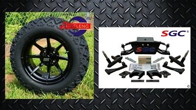 Club Car DS Golf Cart 6" A-Arm Lift Kit + 14" Wheels and 23" AT Tires 2004.5-UP Foto 1 de 4