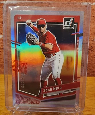 2023 Donruss Baseball Base Career Stat Line #103 Zach Neto /299 - Image 1 of 2