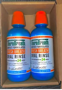 TheraBreath Dentist Recommended Fresh Breath Oral Rinse - Icy Mint Flavor, 16... - Picture 1 of 1