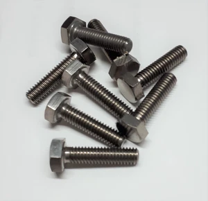 10 x Titan Grade 5 Schrauben / Titanium screws DIN 931 M4 x 16* - Picture 1 of 1
