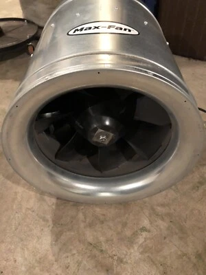 Can Fan Max Fan 14" 1700CFM -inline exhaust blower ventilation hydro scrubber. - Image 1 of 4
