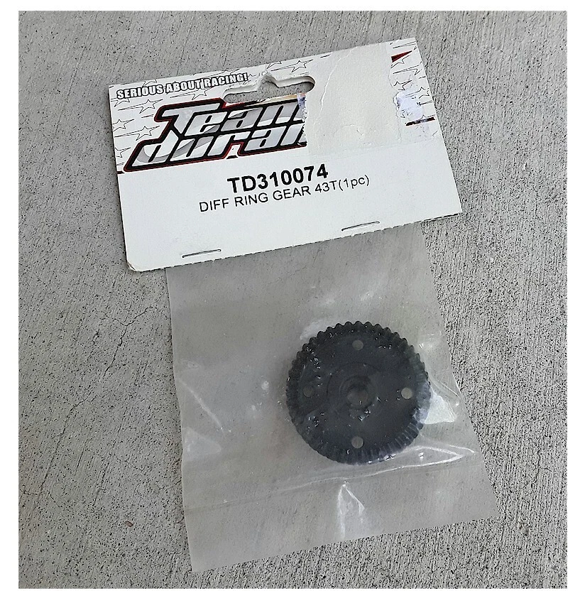 Team Durango TD310074 Diff Differential Ring Gear 43T DEX408 DNX408 v2 - Image 1 of 1