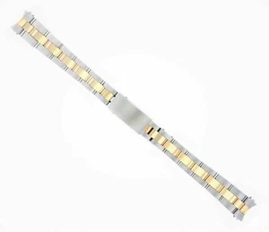 13MM 14K GOLD TWO TONE OYSTER WATCH BAND FOR 26MM ROLEX DATEJUST 6916 6917 69173 - Picture 1 of 7
