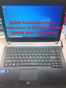 ACER Travelmate P643_Intel Core i5-3210M@2.50GHz_500GB HDD_8GB RAM_14.0" Screen - Picture 1 of 9