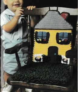 Child House Chair Cushions - 10" x 13" - Worsted yarn - Crochet Pattern ONLY - Picture 1 of 2