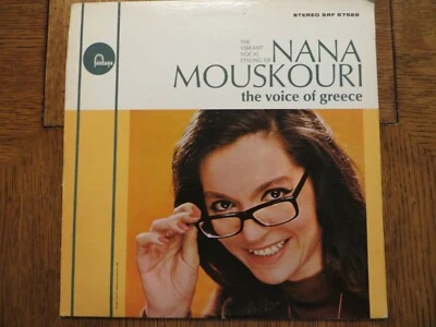 Nana Mouskouri – The Voice Of Greece - 1964 - Fontana SRF 67529 Vinyl LP G+/VG!! - Image 1 of 4