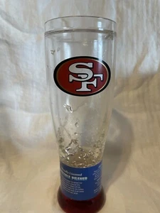 NFL San Francisco 49ers Crystal Freezer Pilsner 16 oz Refriereable Beer Mug - Bild 1 von 5