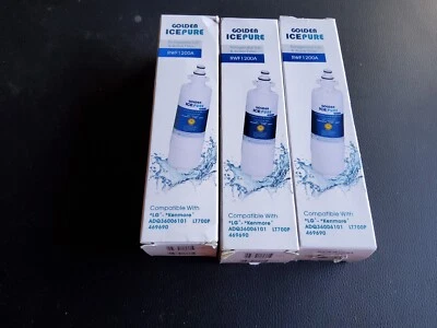 Golden Icepure RWF1200A Fit For LG LT700P Refrigerator Water Filter Set Of 3 - Image 1 of 4