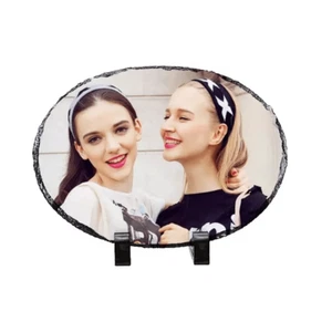 20 pcs - Sublimation Oval Shaped Photo Slate Blank- 20 pieces - Picture 1 of 1