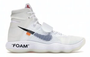 Size 12- Off-White Nike React Hyperdunk 2017 Flyknit THE TEN - SAME DAY SHIPPING - Picture 1 of 3