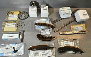 NEW GENUINE BMW N47 ENGINE UPPER LOWER TIMING CHAIN KIT ALL SET EXPRESS DELIVERY - Picture 1 of 24