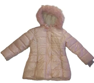 Member’s Mark Girl's Toddler Hooded Puffer Jacket Zipper Snap Pink Size 5 G002 - Picture 1 of 4