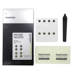 1 Pack TALONGAMES Glass Mouse Skates DIY Universal Dots Mouse Feet Pads Sticker - Afbeelding 1 van 8
