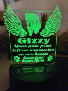 Tomba da giardino con luce solare commemorativa cane gatto in ricordo d'amore - Foto 1 di 4