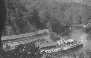 Negativo fotográfico SS Sir Walter Scott-Trossachs Pier-Loch Katrine-Escocia años 20 - Imagen 1 de 1