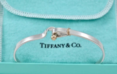 Brazalete Tiffany & Co. Oro 18K y Plata Gancho y Ojo Mediano Versión 2 Foto 1 de 4