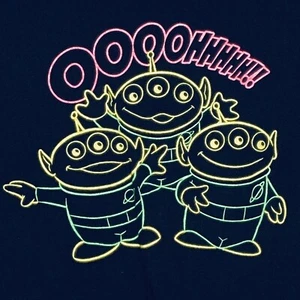 Disney Pixar Toy Story Aliens T Shirt Black Size large Short Sleeves - Picture 1 of 4