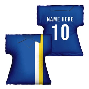 Cardiff 1976 Home Shirt Personalised Retro Football Shirt Shaped Cushion - Picture 1 of 6