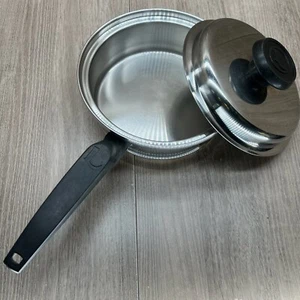 Lifetime Stainless Steel Skillet Sauté Fry Pan w/ Lid Cookware - Picture 1 of 8