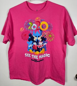 Disney Parks Mickey Minnie 2020 See The Magic Shirt Women's sz XL Short Sleeve - Picture 1 of 3