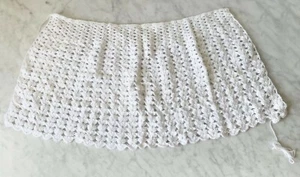 White Crocheted Half Apron - Project Not Complete - Picture 1 of 6