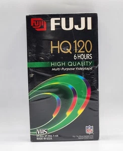 Cinta de video VHS en blanco Fuji HQ120 6 horas (1) cinta de video multiusos VCR - Imagen 1 de 8