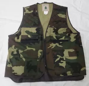 Northwest Territory Woodland Camo Quilted Hunting Vest XL Lightweight - Picture 1 of 12