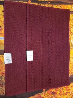 Alfombra de baño 2X Total Fresh 20X34 pulgadas antimicrobiana borgoña nueva Foto 1 de 4