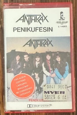 Anthrax ‎– Penikufesin (Cassette OZ 1989 VG+/NM) Thrash, Speed Metal - Image 1 of 4